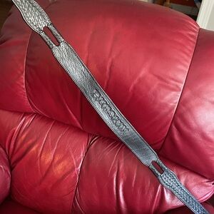 Rufskin Hand Made Leather Belt Black Brazil 34